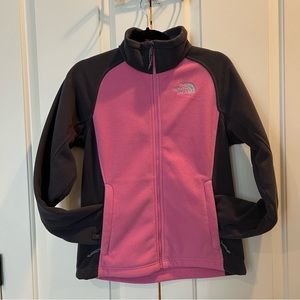 Like New The North Face Gray x Pink Full Zip Fleece